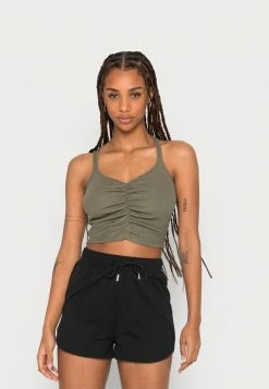 Even&Odd Damen Top - Khaki