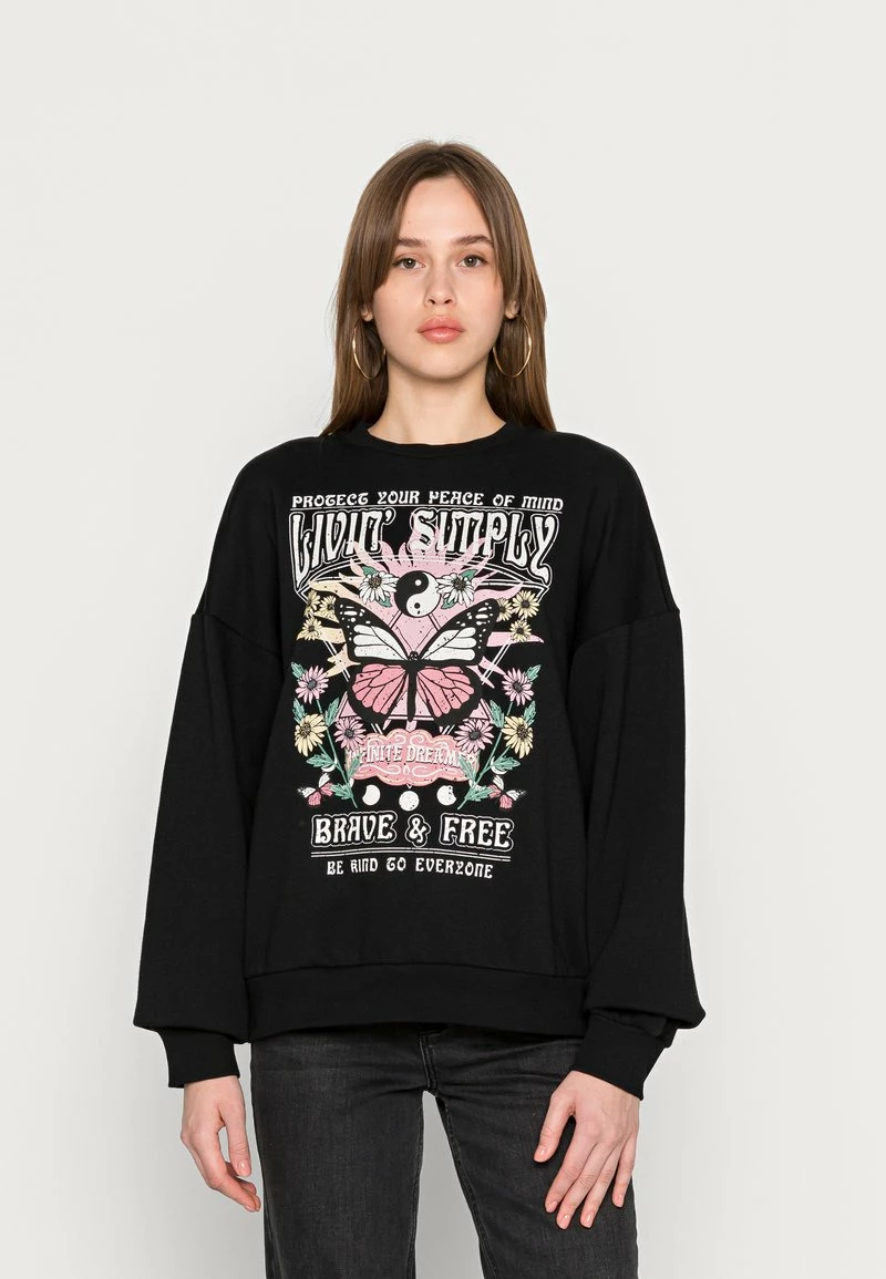 Even&Odd Damen Sweatshirt - Black 3 Even&Odd Damen Sweatshirt - Black