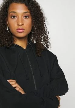 Even&Odd Damen OVERSIZED HOODED ZIP JACKET - Sweatjacke - Black -Even&Odd Verkäufe af8d52a6950f442298fd813d9b9d6be3