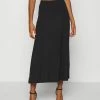 Even&Odd Damen Basic Maxi Skirt - A-Linien-Rock - Black