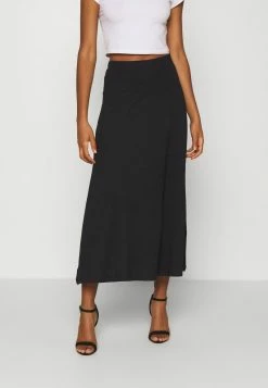 Even&Odd Damen Basic Maxi Skirt - A-Linien-Rock - Black