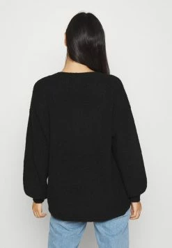 Even&Odd Damen MID LENGTH BUTTON DOWN - Strickjacke - Black -Even&Odd Verkäufe b18bda8d695b4ed8916efef306b62ceb