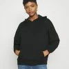 Even&Odd Damen HOODIE LONG WITHOUT DRAWCORD AND POCKET - Kapuzenpullover - Black
