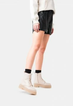 Even&Odd Damen Plateaustiefelette - Beige