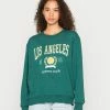 Even&Odd Damen Sweatshirt - Dark Green -Even&Odd Verkäufe b63f95a1c7884a5db2366b6958fa19bf