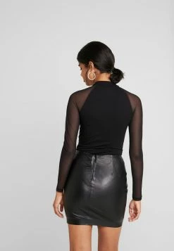 Even&Odd Damen BODYSUIT - Langarmshirt - Black -Even&Odd Verkäufe ba6f3dcb4fca4999b4f907cb44eb32cb