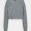 Even&Odd Strickpullover - Mottled Grey | Damen