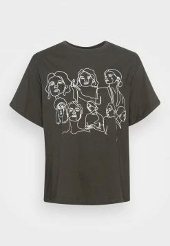 Even&Odd T-Shirt Print - Anthracite | Damen -Even&Odd Verkäufe bc8df77c3f53495d9010f394a744bddb