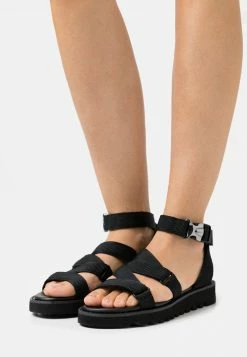Even&Odd Damen Riemensandalette - Black