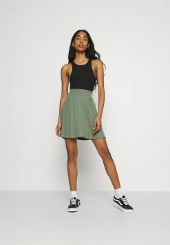 Even&Odd A-Linien-Rock - Black/light Green | Damen