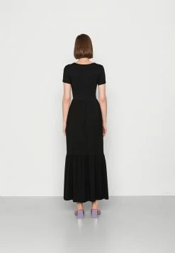 Even&Odd Damen Maxikleid - Black -Even&Odd Verkäufe c213bc3552ea49e0b5f54786c3bbcb10