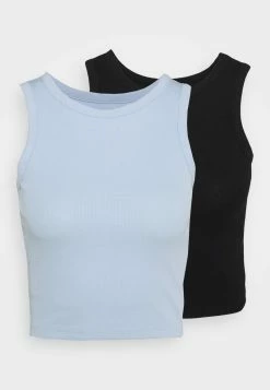 Even&Odd Damen 2 PACK - Top - Black/blue -Even&Odd Verkäufe c2945725953c45b9b82046da4142437e