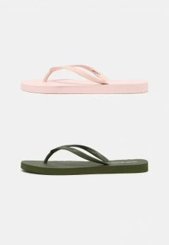 Even&Odd Damen 2 PACK - Bade-Zehentrenner - Khaki/pink -Even&Odd Verkäufe c33a462815b9425c9b52945d0ae34618