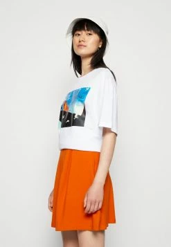 Even&Odd Damen A-Linien-Rock - Black/orange -Even&Odd Verkäufe c35af3b068e445aa9c6934a8d3a4110f