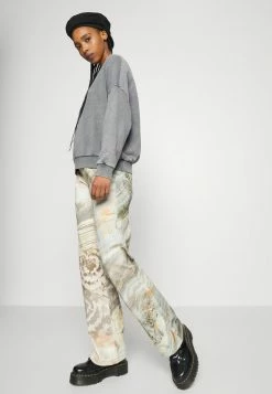 Even&Odd Damen OVERSIZED PRINT - Sweatshirt - Grey -Even&Odd Verkäufe c3c6653cec684eb3ac43b02cb0a3b90f