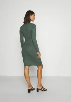 Even&Odd Damen Knit Mini Wide Rib Basic Dress - Etuikleid - Green -Even&Odd Verkäufe c49c63ef00fd44cf85ae99c8fb4f07fd