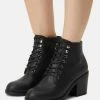 Even&Odd Damen Schnürstiefelette - Black