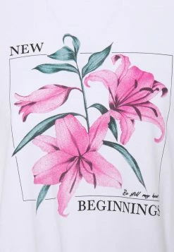 Even&Odd Damen T-Shirt Print - White -Even&Odd Verkäufe c99ac744044f4e6eaa12955a578b64df