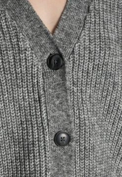 Even&Odd Strickjacke - Mottled Dark Grey | Damen -Even&Odd Verkäufe ca0e20bb822c49559d171f6a14642cfe