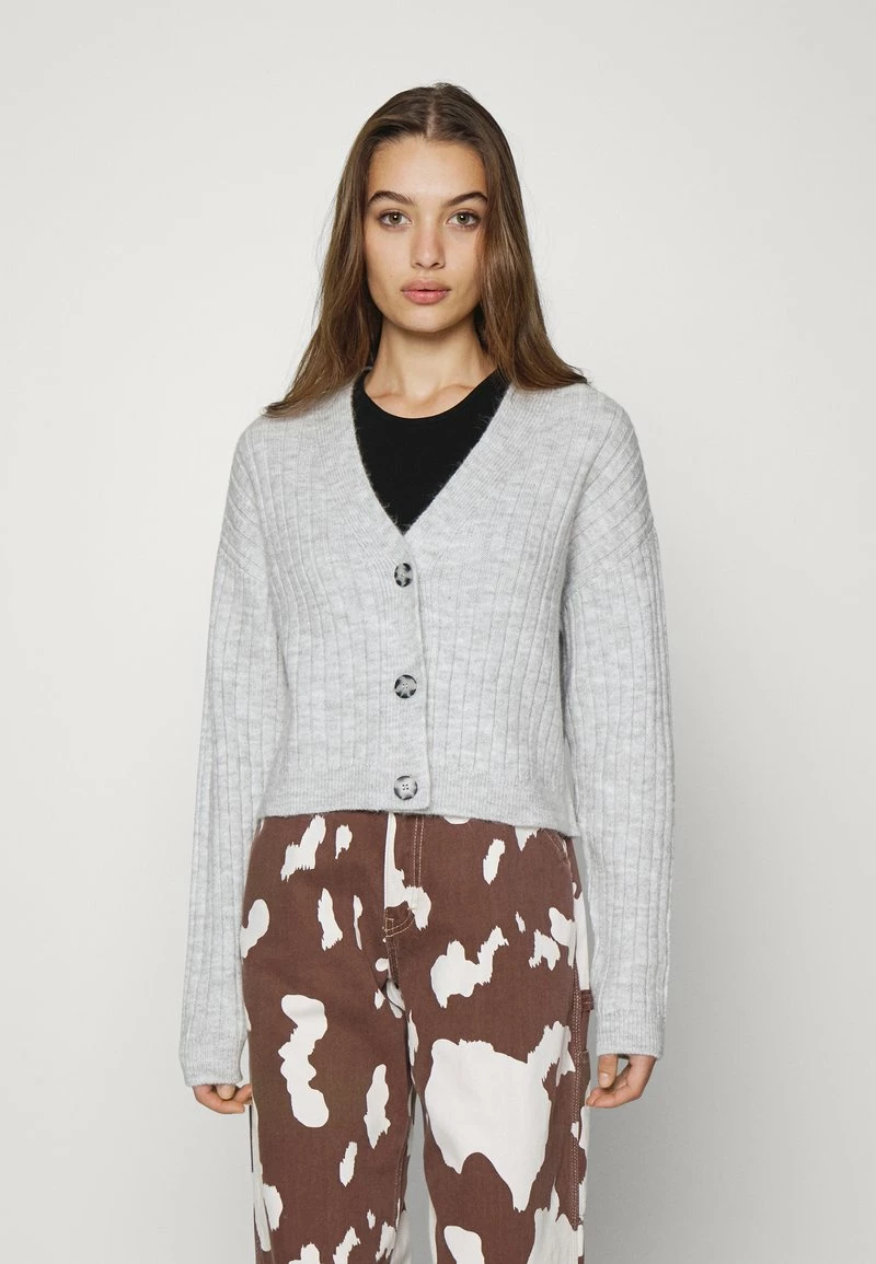 Even&Odd Damen Strickjacke - Mottled Light Grey 3 Even&Odd Damen Strickjacke - Mottled Light Grey