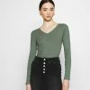 Even&Odd Damen Langarmshirt - Green -Even&Odd Verkäufe cbe03913bf8a41f88e76d158df63d14e