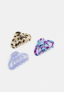 Even&Odd Damen 3 PACK - Haar-Styling-Accessoires - Brown/purple