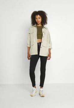 Even&Odd Damen 3 PACK - T-Shirt Basic - Black/white/khaki