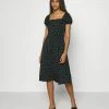 Even&Odd Damen Freizeitkleid - Black/green -Even&Odd Verkäufe cf9a141b6e12464a8362aaf7ee02c77d