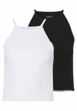 Even&Odd Damen 2 PACK - Top - Black/white
