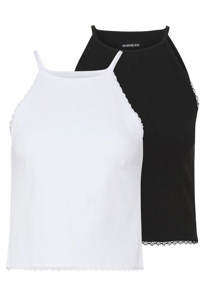 Even&Odd Damen 2 PACK - Top - Black/white 3 Even&Odd Damen 2 PACK - Top - Black/white