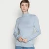 Even&Odd Damen BASIC TURTLE NECK JUMPER - Strickpullover - Light Blue -Even&Odd Verkäufe d17716e02dec46fdb52a4c4f47af16ef