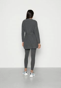 Even&Odd Damen CARDIGAN & LEGGINGS SET - Strickjacke - Mottled Dark Grey -Even&Odd Verkäufe d48ab943c8b74c12bea51071e08570ff