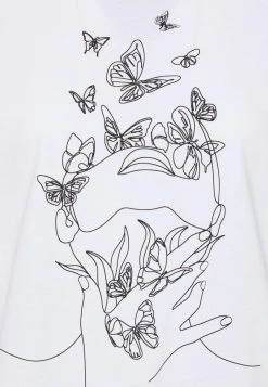 Even&Odd Damen T-Shirt Print - White -Even&Odd Verkäufe d7c839f0ed074ef18ced8df5c59eca51