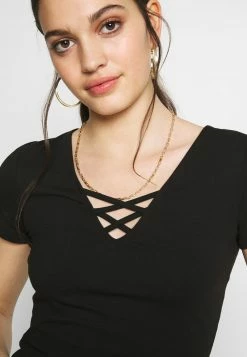 Even&Odd Damen T-Shirt Print - Black -Even&Odd Verkäufe d8387a258c7044d4988ab9d56dcad09d