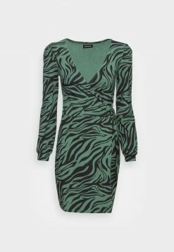 Even&Odd Damen Jerseykleid - Black/green -Even&Odd Verkäufe dba7c72271f44d0ea720bb99b4231cb6