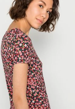 Even&Odd Damen Freizeitkleid - Black / Multi-coloured -Even&Odd Verkäufe dbba7582db2c40e18472ba0eef260524