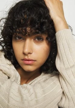 Even&Odd CROPPED LOOSE CABLE JUMPER - Strickpullover - Sand | Damen -Even&Odd Verkäufe dbd7d63b034340b2a8906b045381ef81