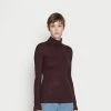 Even&Odd Damen BASIC TURTLE NECK - Strickpullover - Brown -Even&Odd Verkäufe dbdf3eb98bcb455d83e9847fcd07a844