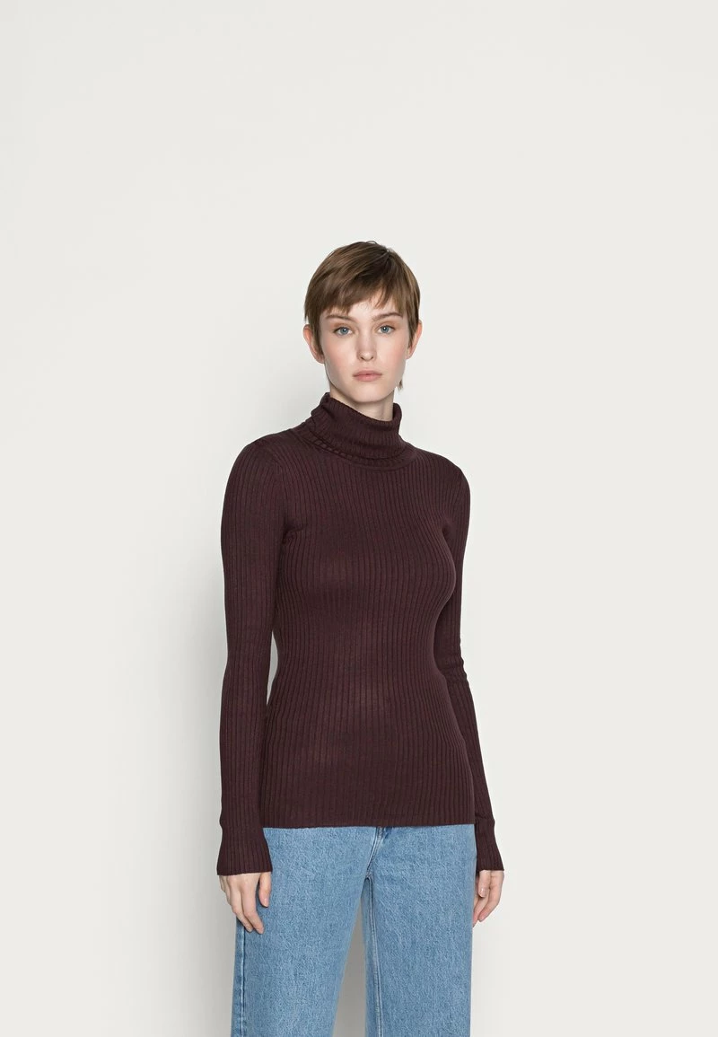 Even&Odd Damen BASIC TURTLE NECK - Strickpullover - Brown 3 Even&Odd Damen BASIC TURTLE NECK - Strickpullover - Brown