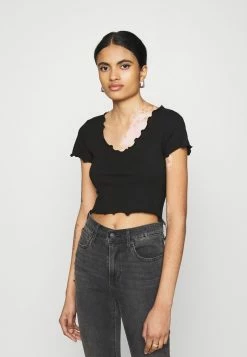 Even&Odd Damen T-Shirt Basic - Black