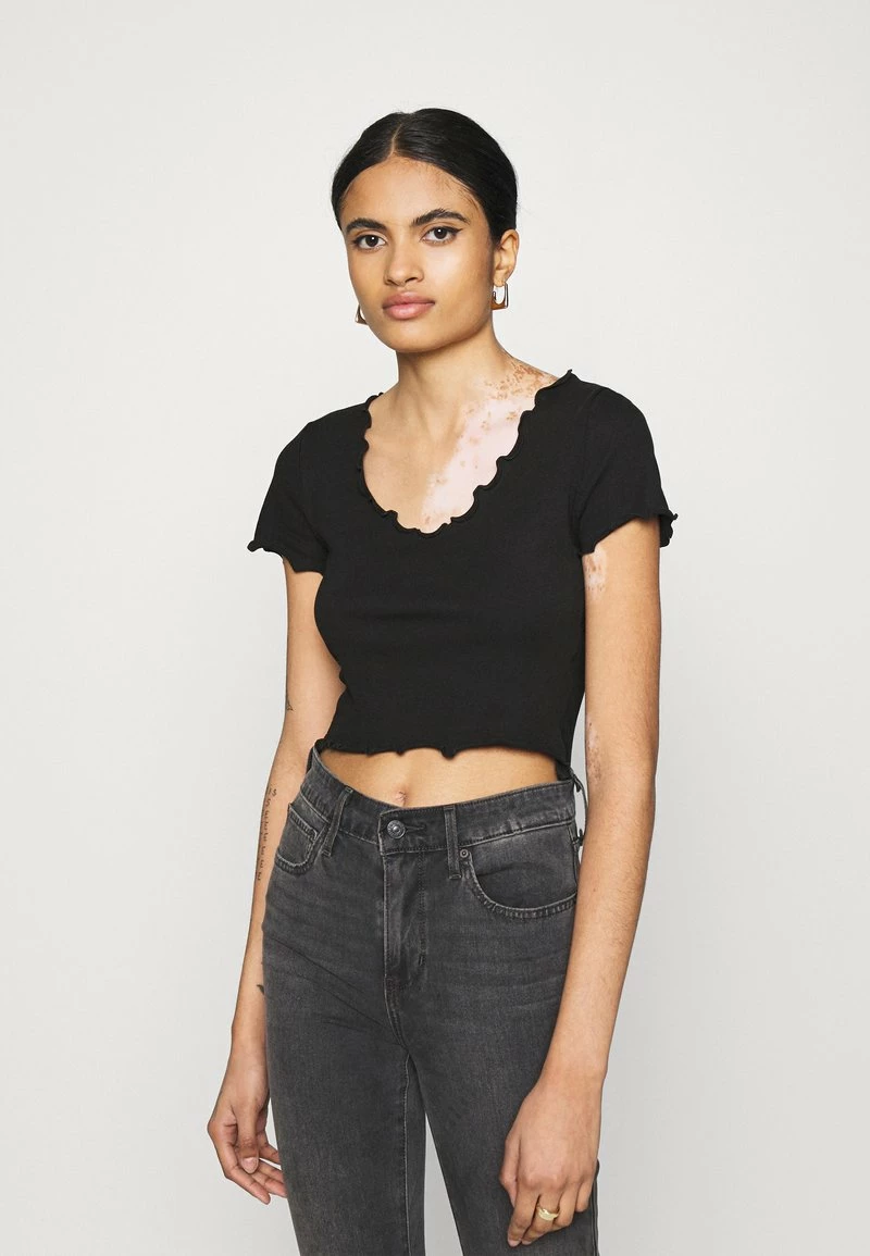 Even&Odd Damen T-Shirt Basic - Black 3 Even&Odd Damen T-Shirt Basic - Black