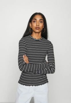 Even&Odd Damen Langarmshirt - Black/white