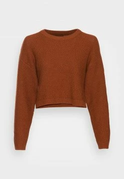 Even&Odd Damen CREWNECK JUMPER - Strickpullover - Brown -Even&Odd Verkäufe dcdc040e677449fc8d74f0d22a174973
