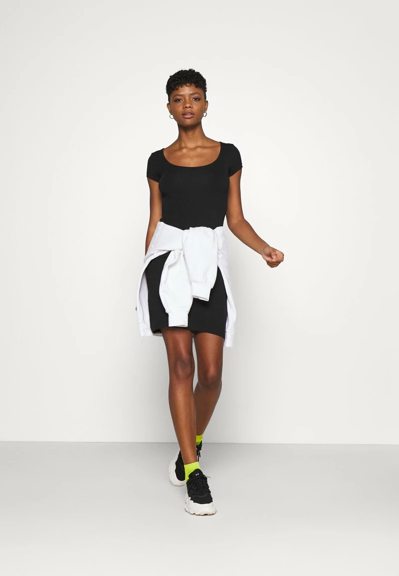 Even&Odd Damen 2 PACK - Jerseykleid - Black/mottled Grey 3 Even&Odd Damen 2 PACK - Jerseykleid - Black/mottled Grey