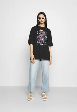 Even&Odd Damen T-Shirt Print - Black -Even&Odd Verkäufe e17d6d42686b4d78a750b352b433946c