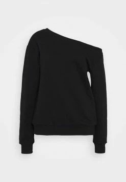 Even&Odd Damen LOOSE OFF SHOULDER SWEATSHIRT - Sweatshirt - Black -Even&Odd Verkäufe e350e84837f641c1809c0d8da543ad7e