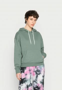 Even&Odd Damen OVERSIZED HOODIE CONTRAST CORD - Kapuzenpullover - Dark Green