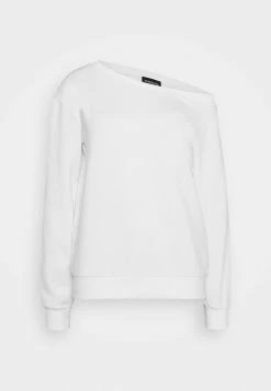 Even&Odd Damen LOOSE OFF SHOULDER SWEATSHIRT - Sweatshirt - White -Even&Odd Verkäufe e5e84136ab0f4f34ae5ba821beb62d87