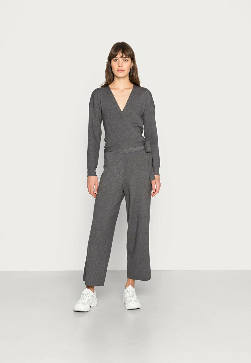 Even&Odd Damen WRAPPED CARDIGAN SET - Strickjacke - Mottled Dark Grey 3 Even&Odd Damen WRAPPED CARDIGAN SET - Strickjacke - Mottled Dark Grey