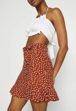 Even&Odd Damen Minirock - Brown/white -Even&Odd Verkäufe e6976c2221a14df492352e95834f3258